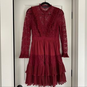 French Connection Clandre Vintage Lace Mix Dress